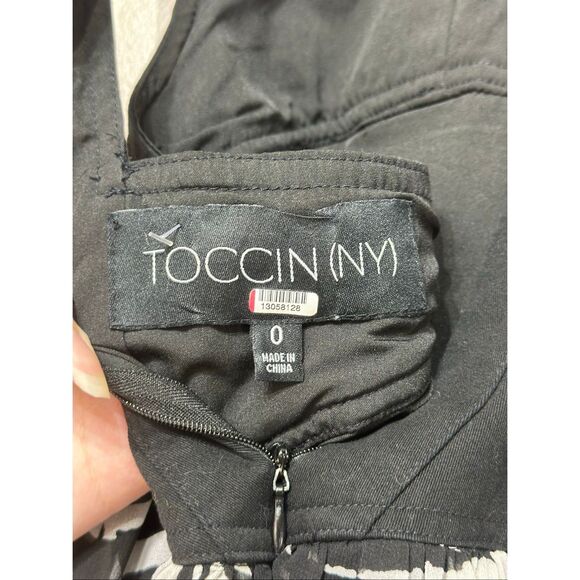 NWOT Toccin Printed Trapeze Racerback Maxi Dress Women's 0 - Picture 4 of 9